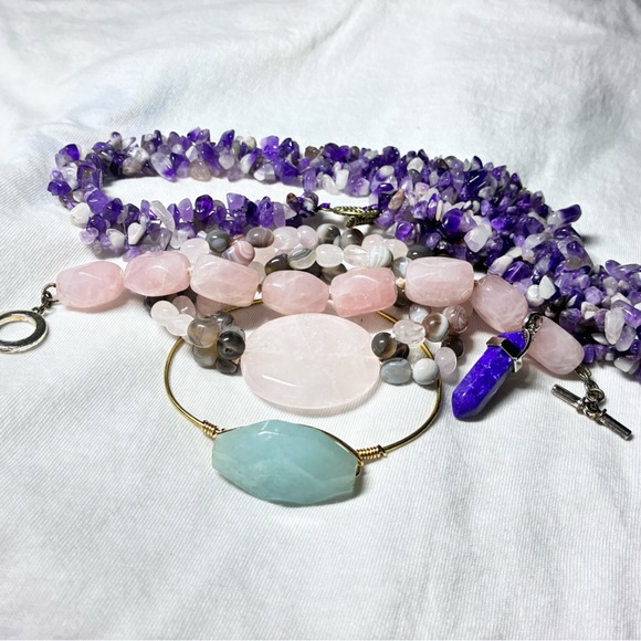 Jewelry - Bundle of 5 custom gemstone jewelry